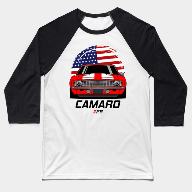 CAMARO Z28 USA MK1 Baseball T-Shirt by RacingSize